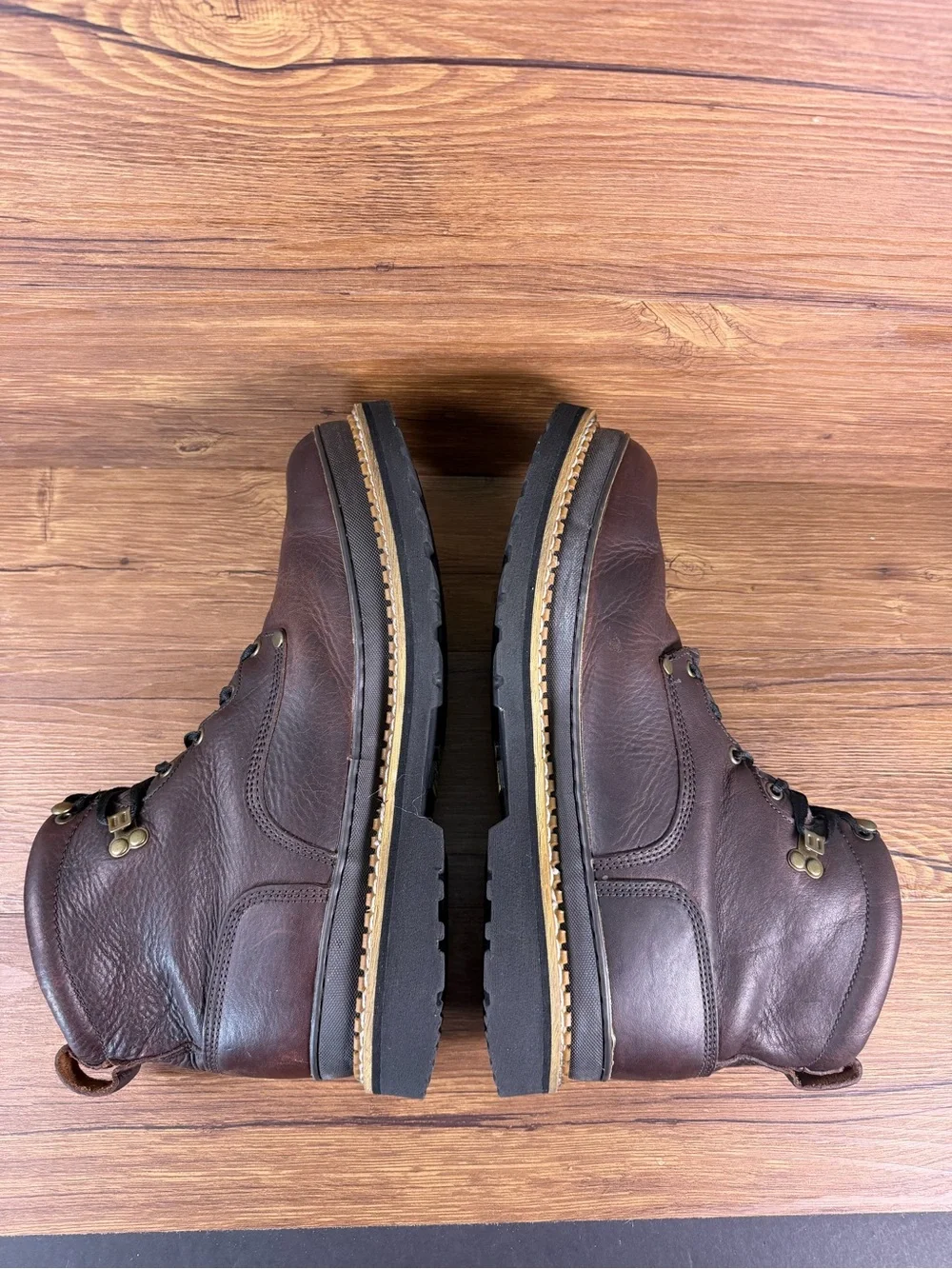 Georgia Giant Mens Size 15‎ Brown Classic Leather Lace Up Work Boots Shoes